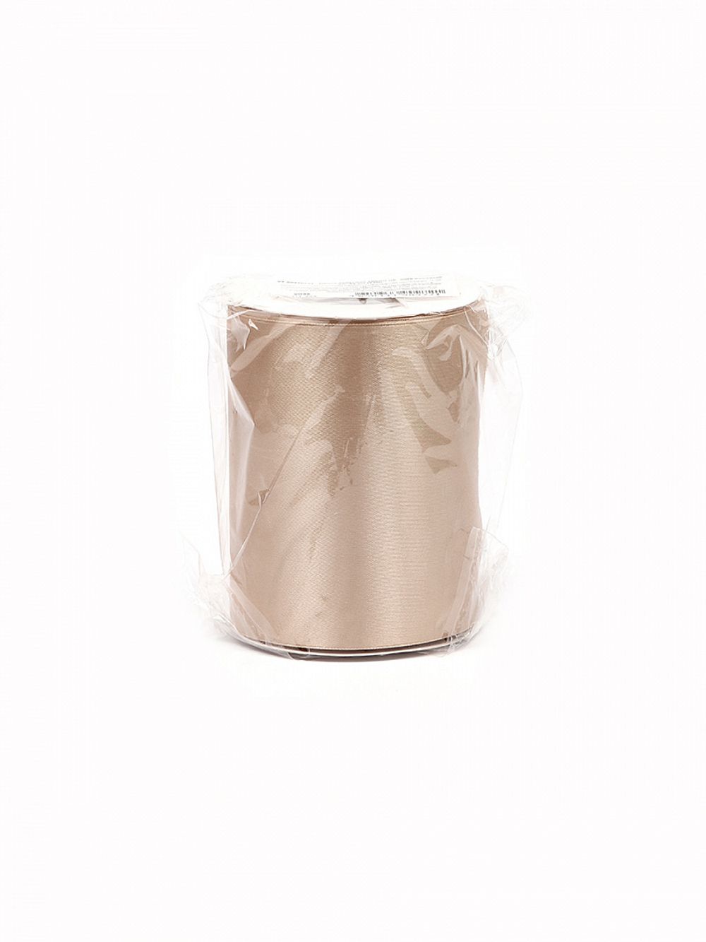 Лента атласная 1-сторонняя 100.0 мм / 22.5±1 метра, 3009 бежевый, Magic4Hobby