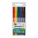 Фломастеры смываемые 6 цв, Лео LSKFP-06