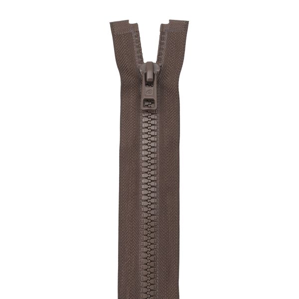 Молния трактор Arta Т6 (6 мм) 1 зам., разъем., 40 см, (2076), A569 светло-коричневый, НОВЫЙ МАТОВЫЙ ЗАМОК, уп.5 штук