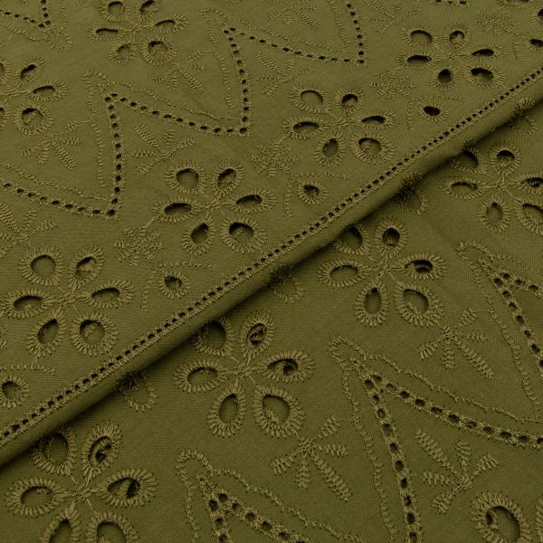 Ткань шитьё (прошва) 285 г/м², 140 см / 10 метров, 18-0430 хаки, Gamma YFAS-2309