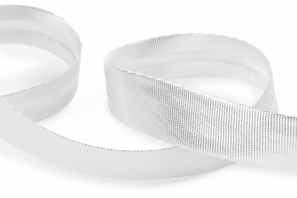 Косая бейка атласная 15 мм / 5 шт по 5.4 метра, №144 серебро, Gamma GK-15P