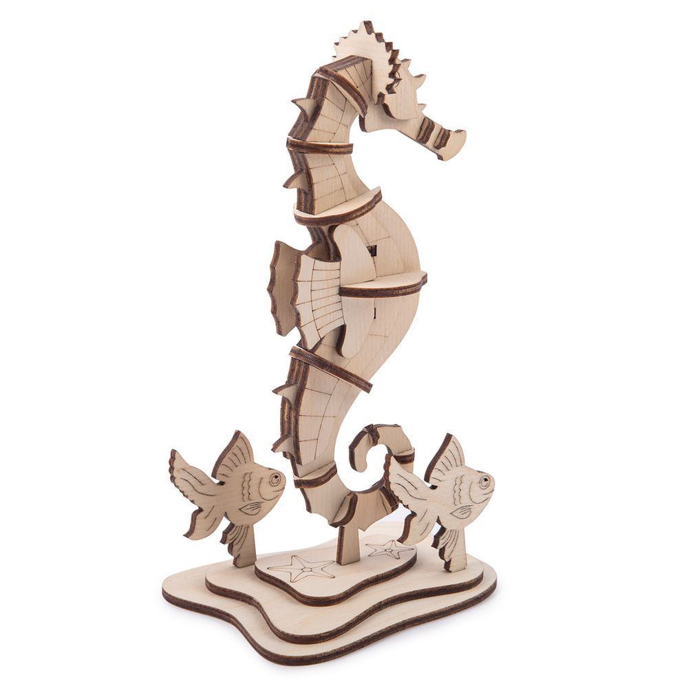 Пазл 3D, серия Живая природа 26 элемент, Морской конек, Rezark NIZ-18