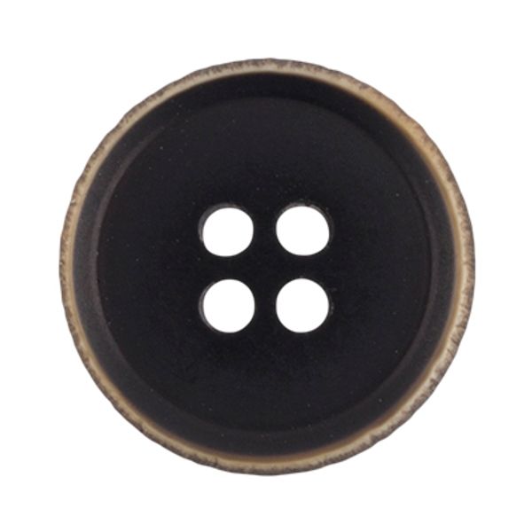 Пуговицы 4 прокола костюмные 14 мм, 24 шт, А008 черный, Gamma CRZ 0011