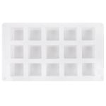 Форма силиконовая для пирожных 26х15х3.2 см, кубики -15 ячеек, S-Chief SPC-0307