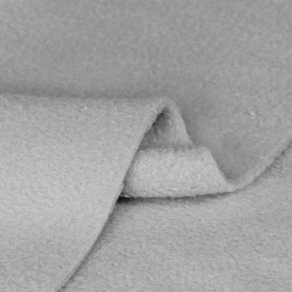 Флис 2-сторонний 190 г/м², 150 см / 2 метра, TBY-0059-S336 цв.S336 св.серый