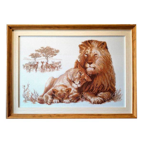 Набор для вышивания нитками Риолис, Львиный рай, 60х40 см
