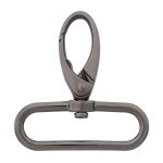 Карабин металл 40 мм (48х52 мм), цв.чер.никель, 20 шт