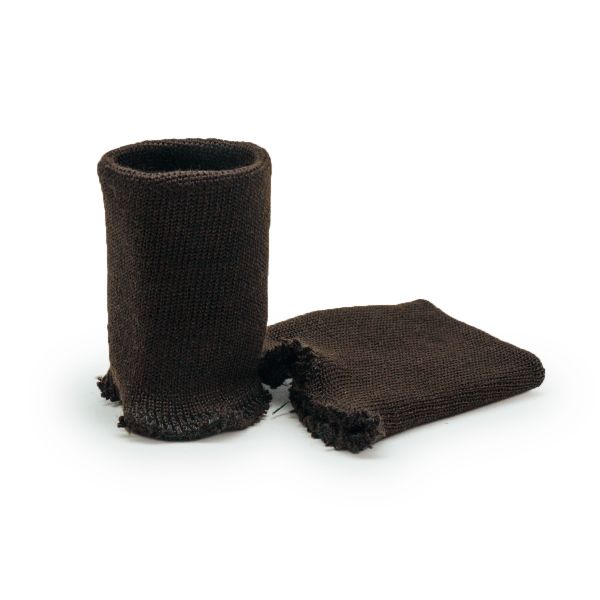 Манжеты трикотажные 8.5х9.5 см, 1 пара, плотные зимние 10 кл, 1х1, 729 коричневый
