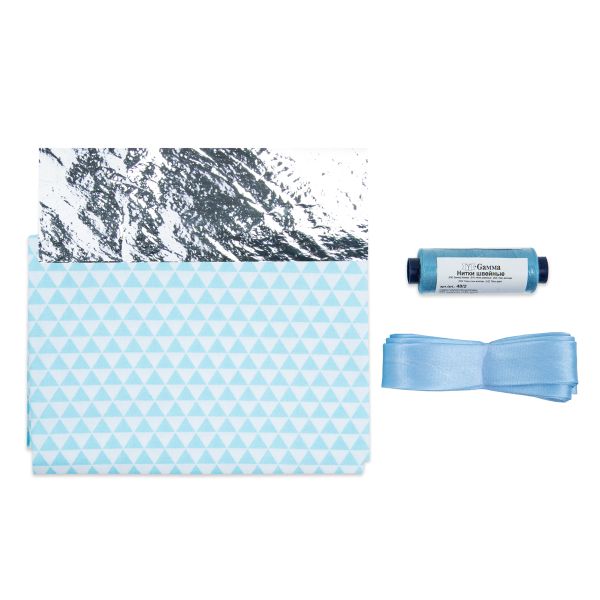 Набор для изготовления прихваток, №02 треугольники голубой, Gamma NDIPO