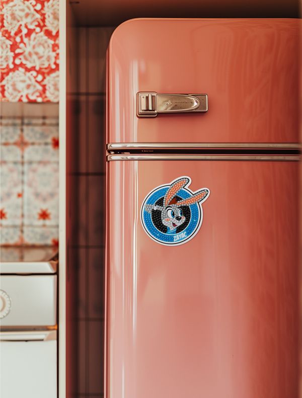 Кристальная (алмазная) мозаика Фрея CMF-ALVM-111, магнит, Заяц, на старт!, 10.5х9 см