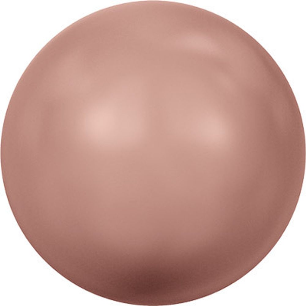 Бусины стекло (жемчуг) ⌀8 мм, 10 шт, персиковый (rose peach 674), 5810