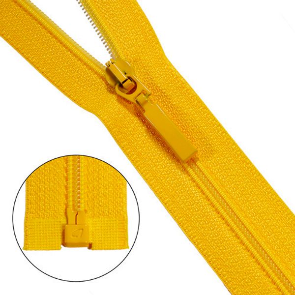 Молния спираль (витая) Arta Т5 (5 мм) 1 зам., разъем., 55 см, цв. 506 желтый, 1 шт