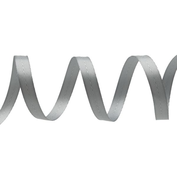 Лента декоративная ёлочка 15.0 мм / 20±1 метров, 43 св.серый