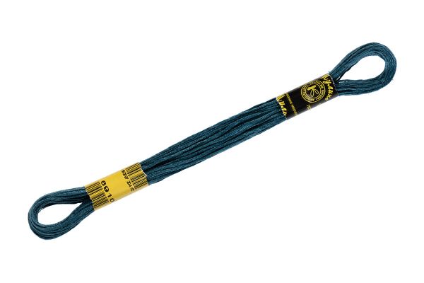 Мулине ПНК им.Кирова цв.6910 т.т. голубой, Россия, 24 мотка по 8 метров