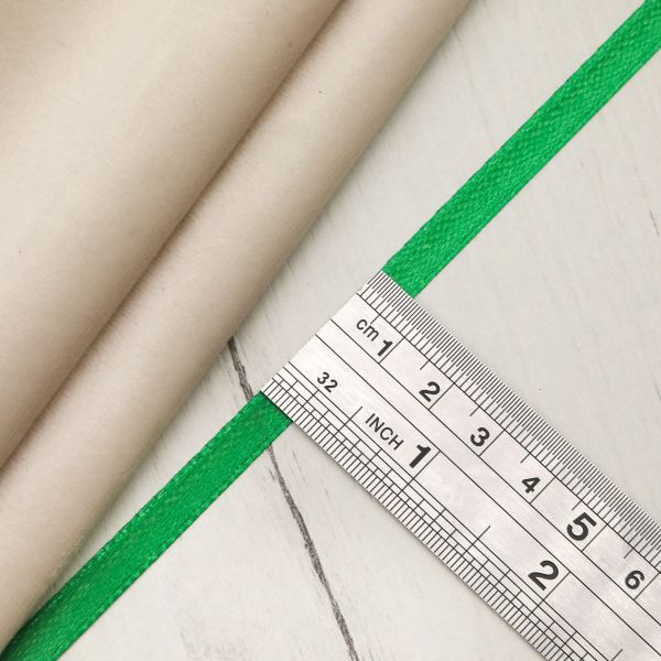 Лента атласная 1-сторонняя 6.0 мм / 22.86±1 метров, 092 зеленый, Globus