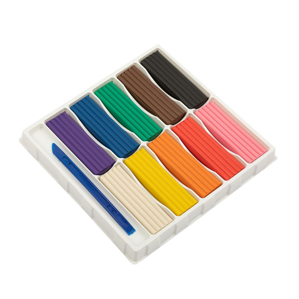 Пластилин классический 200 г, 10 цв, Лео LBMC-0110