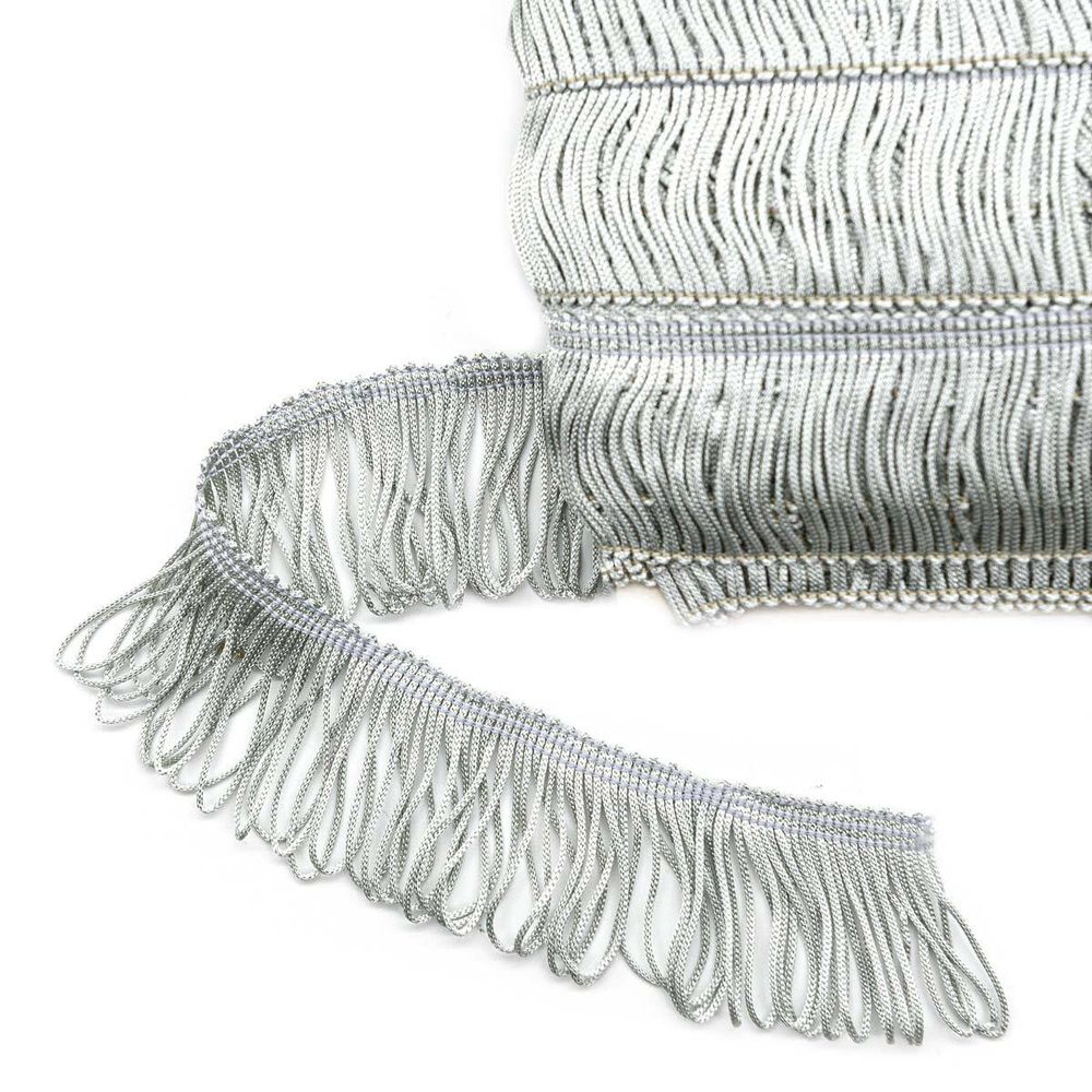 Бахрома отделочная 35.0 мм / 25 метров, цв.230 стальной