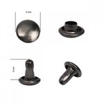 Хольнитены двухсторонние сталь 6х6 мм, №0, TBY.5206 цв. черный никель уп. 1000 шт, TBY