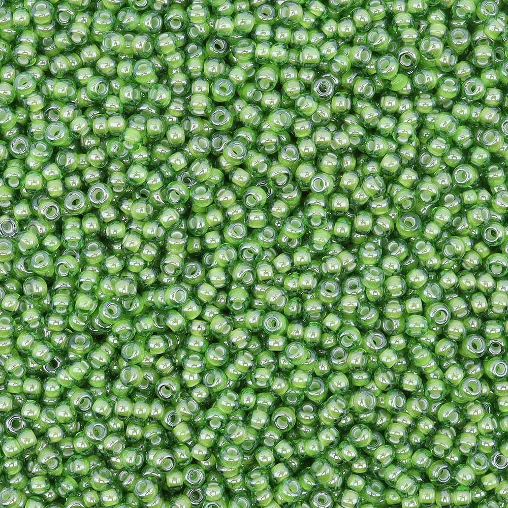 Бисер Preciosa прозрачный с цв. центром 10/0 (2.3 мм), круг.отв., 50 г, (55437)