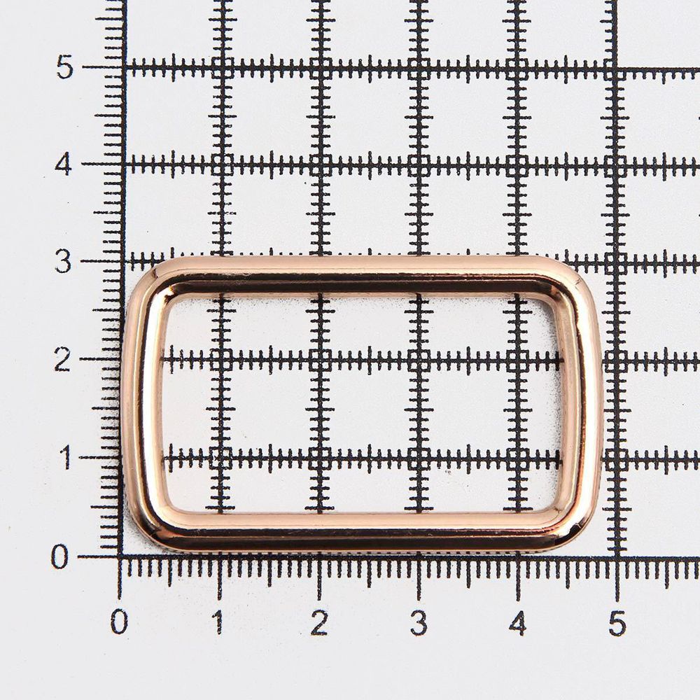 Рамка прямоугольная металл 40 мм /49х30 мм/ золото цв.02, ГУ12749, 4 шт