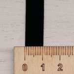 Лента бархатная (тесьма) эластичная 10.0 мм / 32.9±2 метров, 03 черный