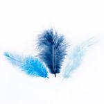 Перья декоративные 5-10 см, 5х3 г,±0.5 г, 28 Синий (ассорти), Mr.Painter PLU-04