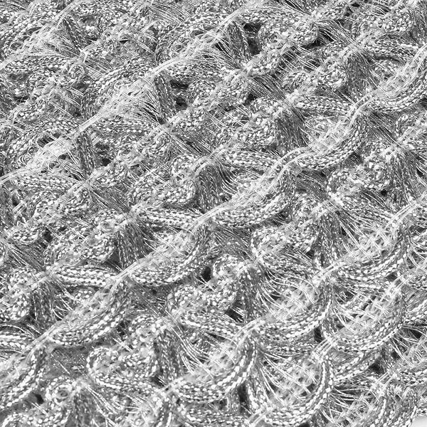 Тесьма отделочная 32 мм, 7728 цв.серебро уп.13.71м