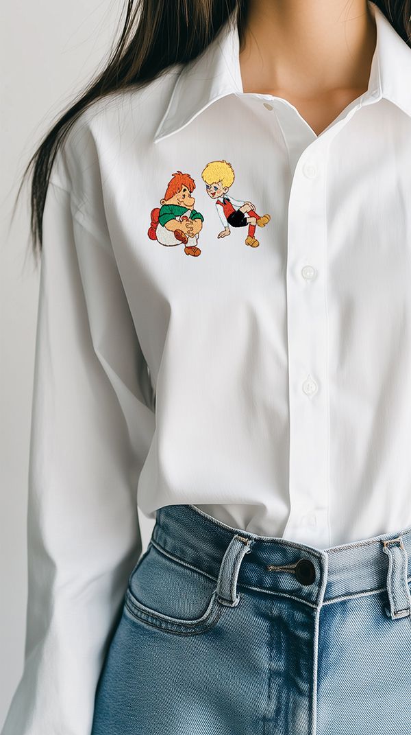 Набор для вышивания нитками Panna, Союзмультфильм. Малыш и Карлсон, 10.5х8 см