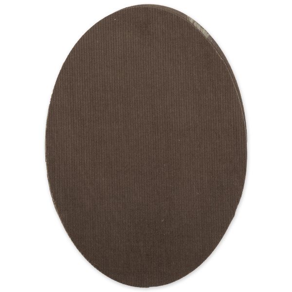 Термозаплатка Овал 14х10 см, ZAP, №06 вельвет коричневый, Gamma ZAP