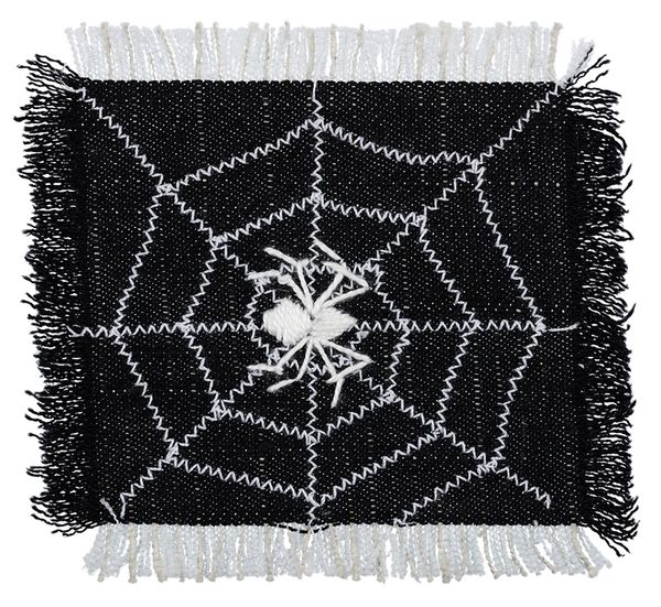 Термоаппликация квадрат джинс, 6 шт, К1/7 с пауком 9х9 см, Blitz