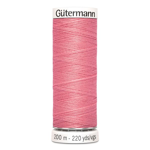 Нитки универсальные Gutermann Sew-all, 200м, 985 умеренно розовый, 5 катушек