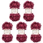 Пряжа Alize (Ализе) Puffy / уп.5 мот. по 100 г, 9м, 108 сливовый