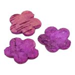 Декоративные элементы из коры дерева "Цветочек", 3см, 30 шт/уп, розовый