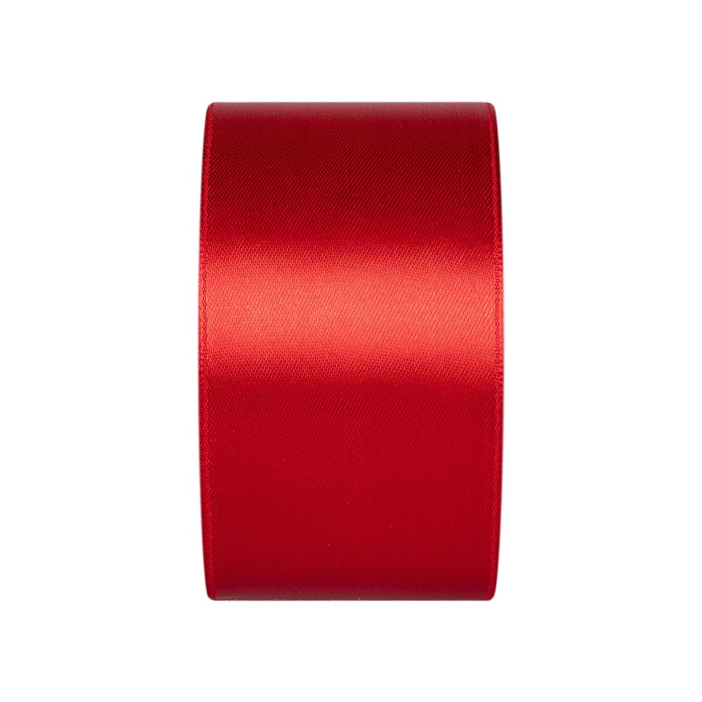 Лента атласная 1-сторонняя 50.0 мм / 33±2 метра, 026 красный, Gamma