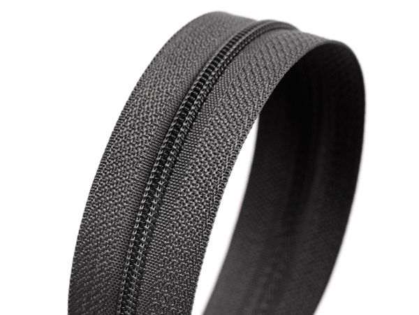 Молния рулонная витая (спираль) Т3 (3 мм) УСИЛЕННАЯ, НА БОБИНЕ, S-417 серый (цв.SBS) / кор. 1200 метров