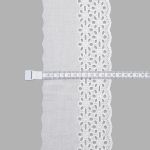 Кружево шитьё 125 мм / 13.7 метров, хлопок, (белый), 3AR2352