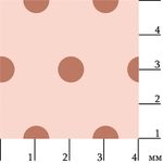 Ткань для пэчворка Peppy Бабушкин сундучок, рулон 112 см / 5 метров, БС-12 мл.горох коричневый, Peppy