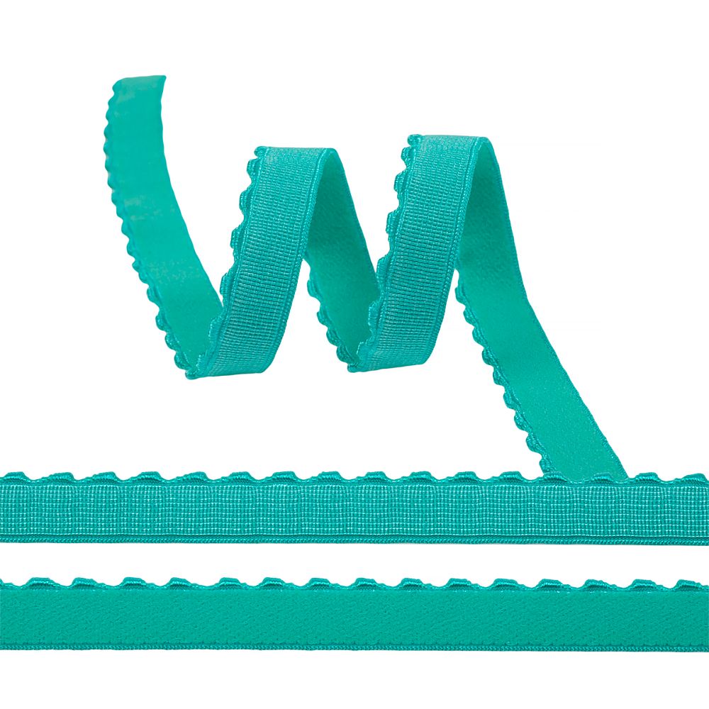 Резинка бельевая (отделочная) 12.0 мм / 50 метров, ЕТ-1, А2207 бирюзовый