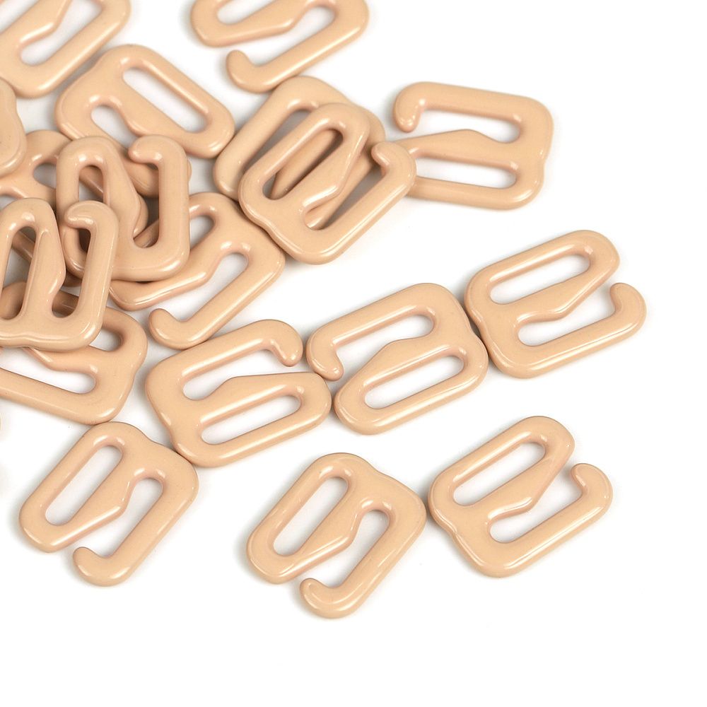 Крючки для бюстгальтера металл 8.0 мм, 03 бежевый, 100 шт