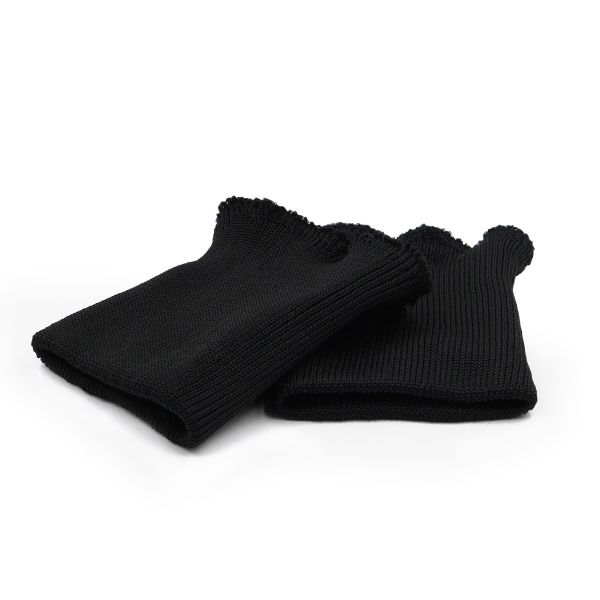 Манжеты трикотажные 8.0х9.5 см, 5 пар, п/э + ластик, 004 черный