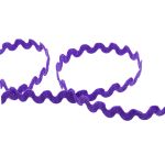 Тесьма отделочная зигзаг 9 мм, / 20 метров, фиолетовый, Blitz