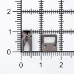 Крючки пришивные декоративные 15х7 мм, pewter, 10 шт