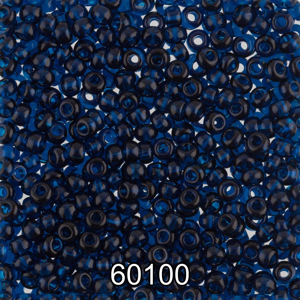 Бисер Preciosa круглый 10/0, 2.3 мм, 500 г, 60100 (Ф119) т.голубой