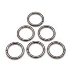 Кольцо разъемное металл на винтах 30 мм (40 мм внешн.), чер.никель, 6 шт, BIG