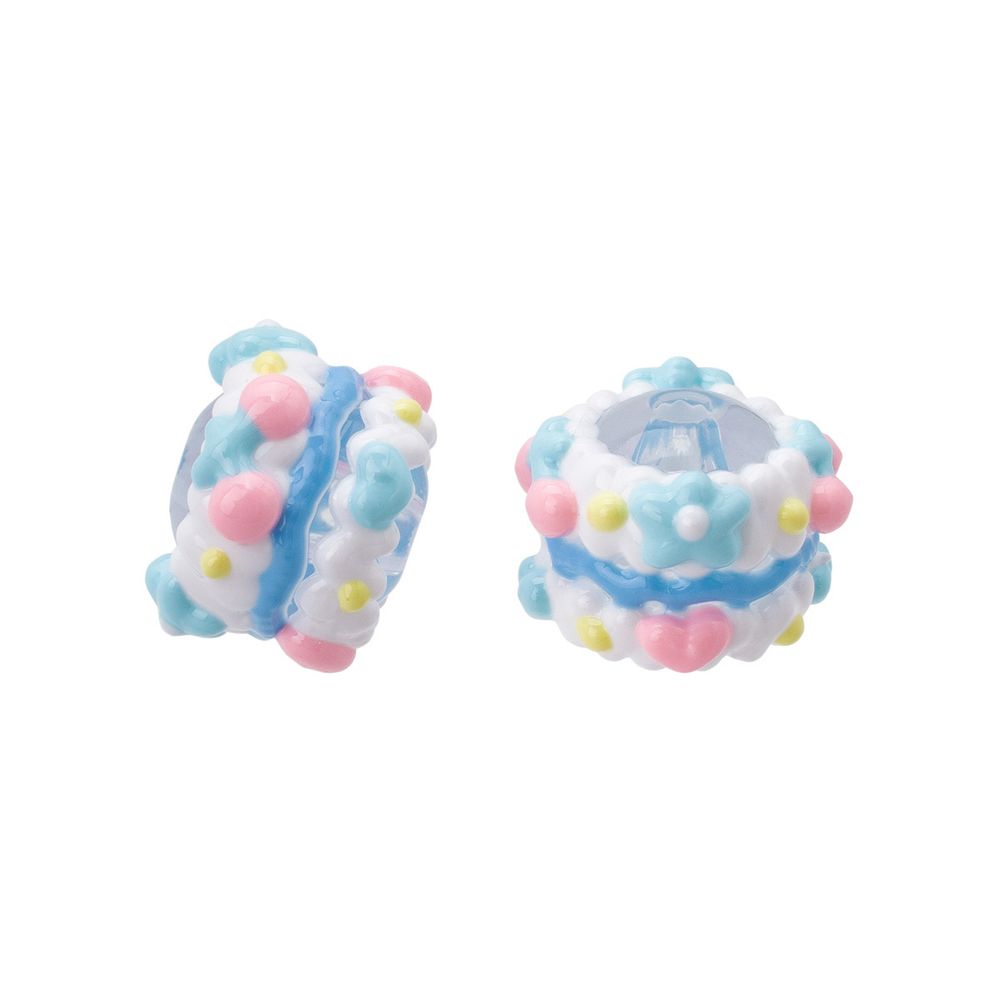 Бусины акриловые лэмпворк 16х20 мм, 5 шт, Astra&Craft (голубой), 1AL152