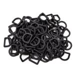 Полукольцо 25мм (35х30мм) пластик (ПП), чёрный, ПК-25, 100 шт