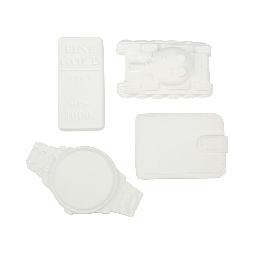 Заготовка из гипса 21х16х2 см, 4 шт, Набор для мальчиков, Love2art ВА-11