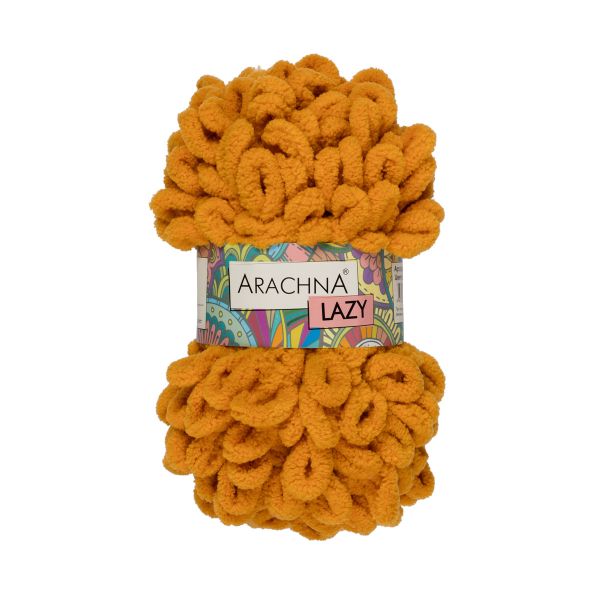 Пряжа Arachna Lazy / уп.5 мот. по 100г, 8.5 м, 17 горчичный
