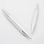 Спицы съемные Knit Pro Nova cubics 5 мм, для длины тросика 20 см, никелированная латунь, серебристый, 2 шт, 12343