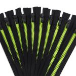 Молния трактор Arta Т6 (6 мм) 1 зам., н/раз., 18 см, Neon, цв. 077 черный / 098 люминесцентный, уп.10 шт